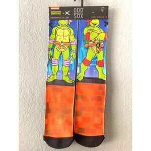 New Teenage Mutant Ninja Turtle Odd Sox Size 6-12 Soft Fun Fall/Winter Socks